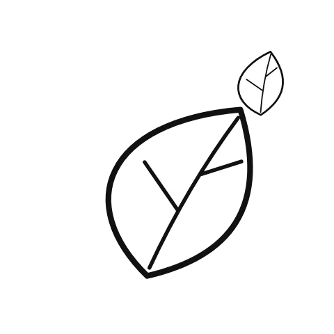An illustrated leaf moves in a short, gentle repeating gesture; leaf supplies the accompanying visual context.