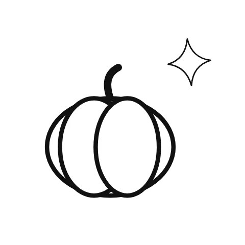 An illustrated pumpkin pulses softly; sparkle supplies the accompanying visual context.